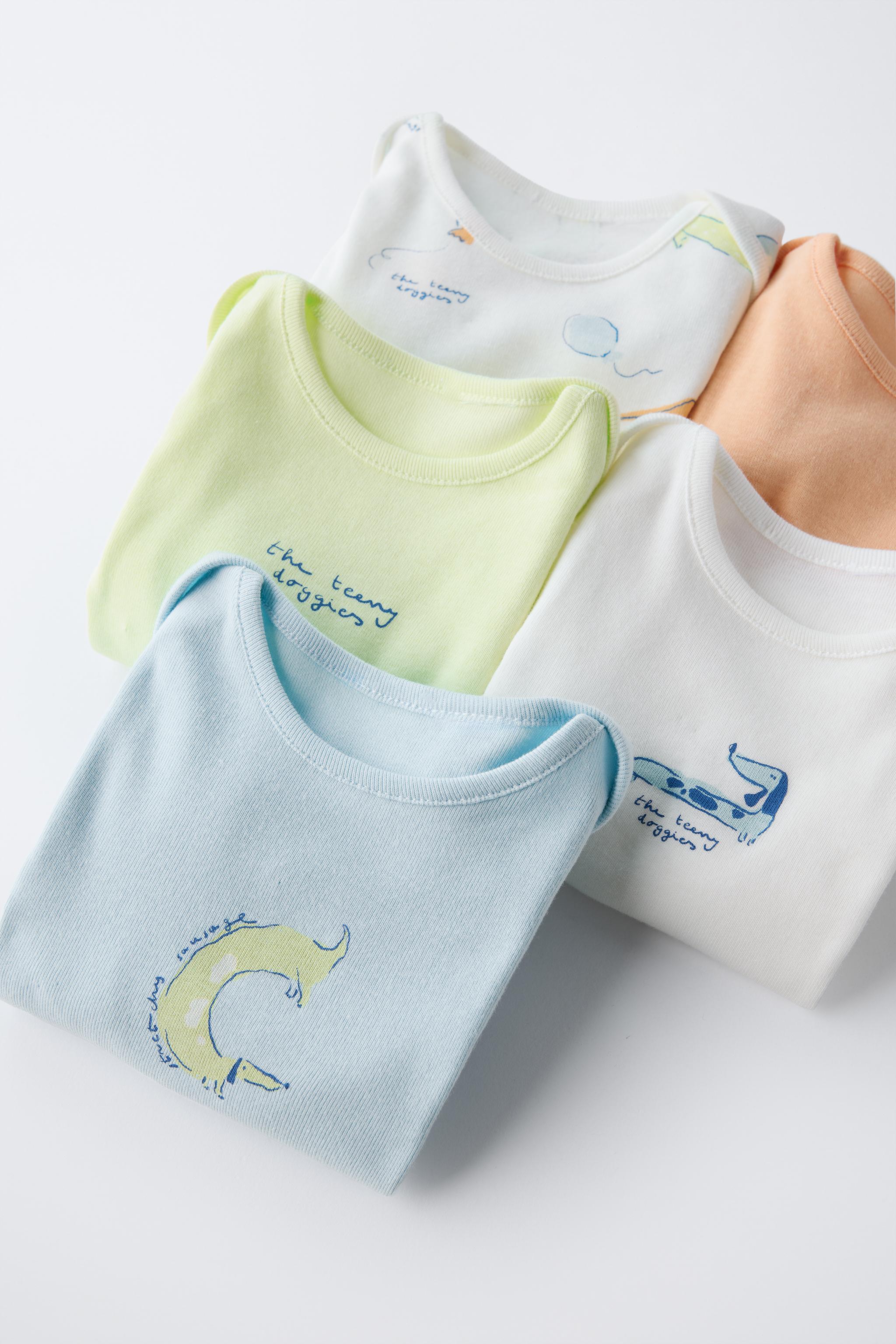 LOT DE CINQ BODYS CHIOTS